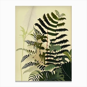 Chinese Brake Fern Rousseau Inspired Canvas Print