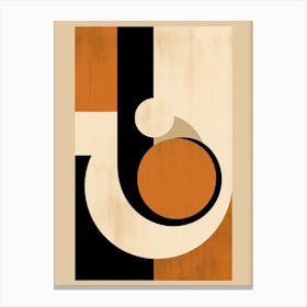 Chromatic Interplay; Bauhaus Mosaic Canvas Print