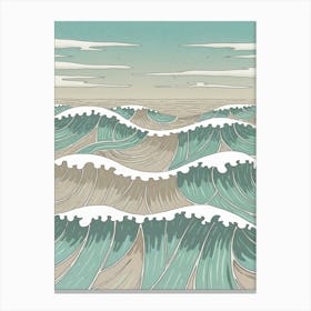 Ocean Waves Canvas Print Canvas Print