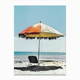 Beach Umbrella 3 Canvas Print