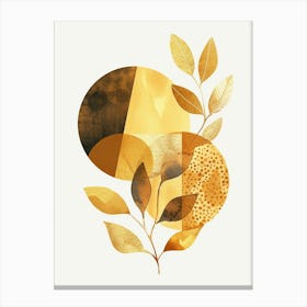 Abstract Gold Leaf Painting 3 Canvas Print