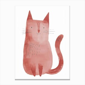 Chausie Cat Clipart Illustration 7 Canvas Print