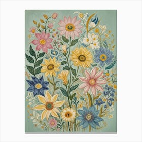 Floral Melody Canvas Print