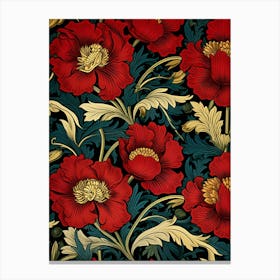 Red Poppy Wallpaper 2 Canvas Print