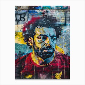 Pop art Mohamed Salah Canvas Print