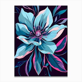 Clematis Flower Canvas Print