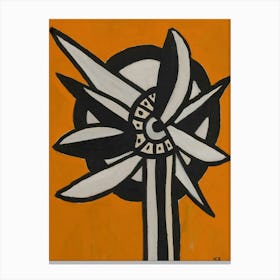 Fernand Léger Une Fleur Et Une Roue (1952) Canvas Print