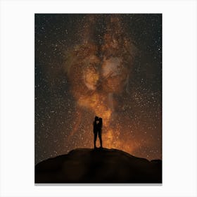 Her Lion, His Wolf Canvas Print