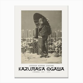 Vintage Japan - Outdoor Winter Costume Canvas Print