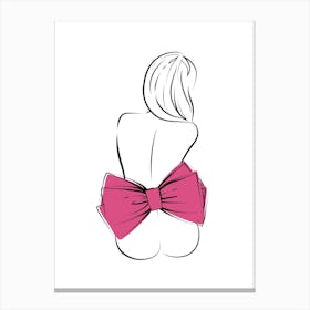 Backless Lady Canvas Print