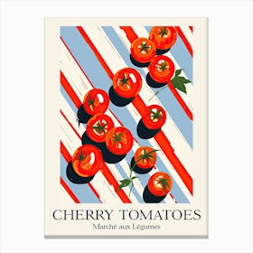 Marche Aux Legumes Cherry Tomatoes Summer Illustration 6 Canvas Print