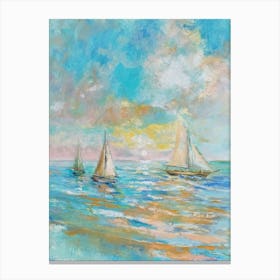 Sailing into Sunset Canvas Print