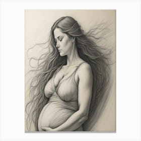 Pregnant Woman Canvas Print