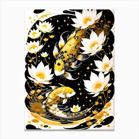 Koi Fish Painting Canvas Print