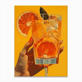 Glass Of Orange Juice 5 Canvas Print