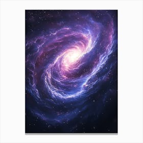 Spiral Galaxy In Space 2 Canvas Print