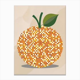 Mosaic Orange Canvas Print