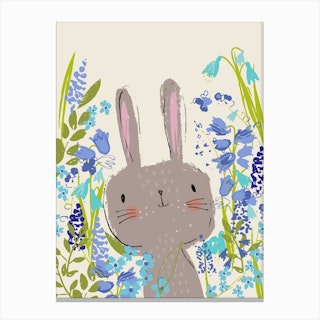 Bluebell Bunny Canvas Print
