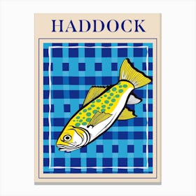 Haddock Seafood Poster Canvas Print