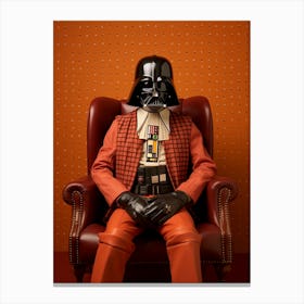 Darth Vader In Wes Anderson Style 22 Canvas Print