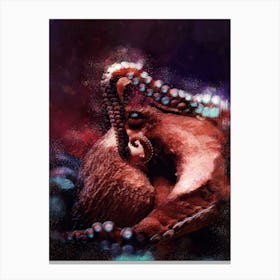 Dark Octopus Canvas Print