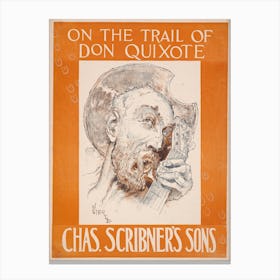 On The Trail Of Don Quixote Book Cover Poster Canvas Print