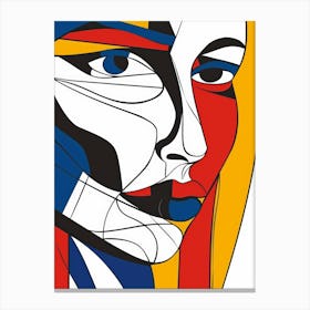 Abstract Woman'S Face 17 Canvas Print