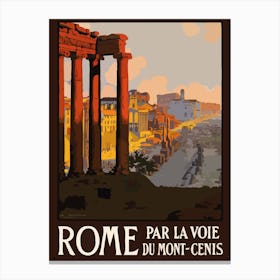 Rome, Italy, Ancient Architecture Canvas Print