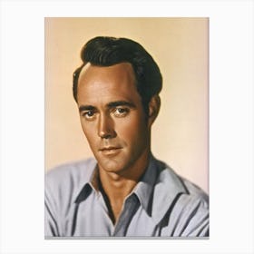 Henry Fonda Retro Collage Movies Canvas Print