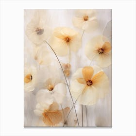 Boho Dried Flowers Nasturtium 3 Canvas Print