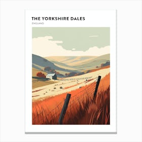 The Yorkshire Dales England 2 Hiking Trail Landscape Poster Canvas Print