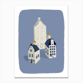 Delft Houses Canvas Print