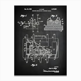 First Integrated Circuit Computer Components Patent Print Computer Circuit Patent Integrated Circuit Computer Art Computer Tc5811 Canvas Print