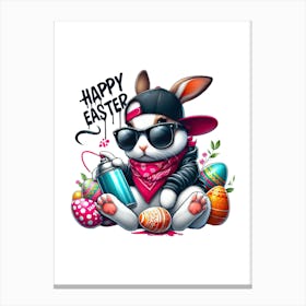Easter bunny hip hop.kids rooms.nursery rooms.gifts for kids.11 Canvas Print