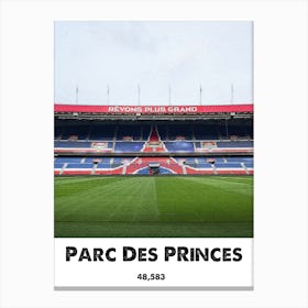 Parc Des Princes, Football, Stadium, Soccer, Art, Wall Print 1 Canvas Print