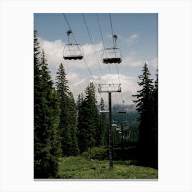 Forest Chairlift Canvas Print