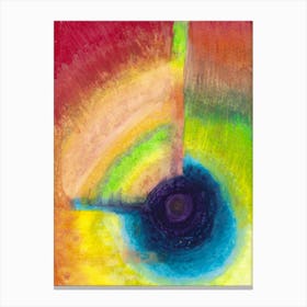 Abstract Rainbow Eye Catching Color Painting Human Aura Art Print Canvas Print