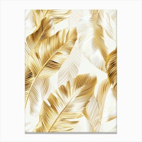 Gold Leaf Pattern Canvas Print