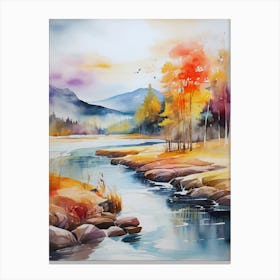 Autumn River 1 Canvas Print