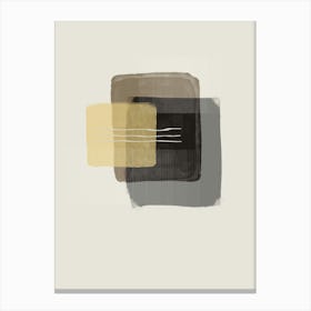 Abstract Squares In Earth Tones Canvas Print