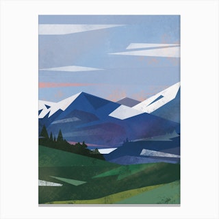 Abstract Alpine VI Canvas Print
