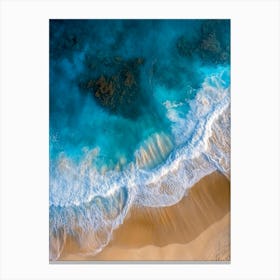 Aerial View Of A Beach 91 Canvas Print