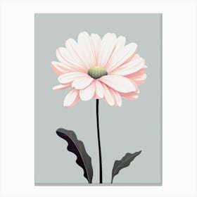 Minimalist Daisy Canvas Print