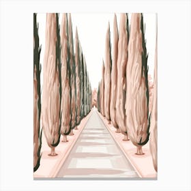 Cypress Trees Canvas Print