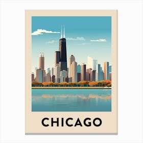 Chicago Travel Poster 24 Canvas Print