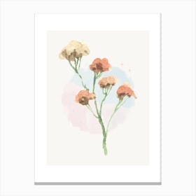 Watercolor Flowers 17 Canvas Print