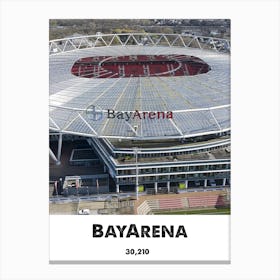 BayArena, Stadium, Football, Soccer, Art, Wall Print Canvas Print