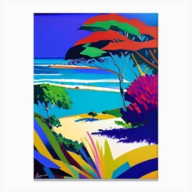 Jericoacoara Brazil Colourful Painting Tropical Destination Canvas Print