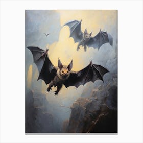 Bat Flying Illustration 6 Canvas Print