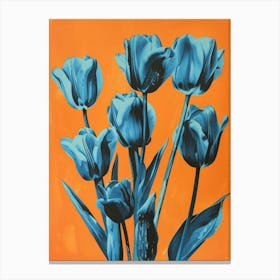 Blue Tulips 5 Canvas Print